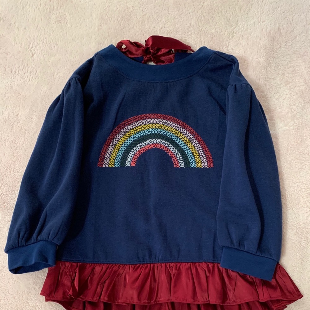 Charming rainbow sweatshirt